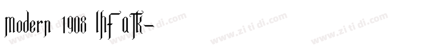 Modern 1908 LHF ATK字体转换